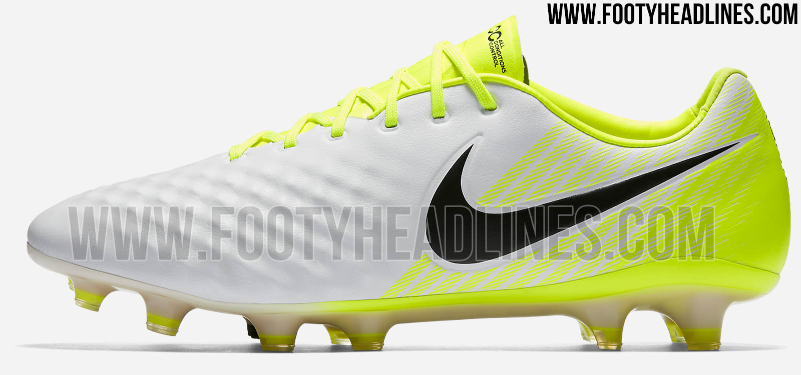 Nike magista opus black top volt white